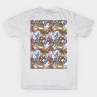 Brush strokes and felt tip pen fall mood T-Shirt